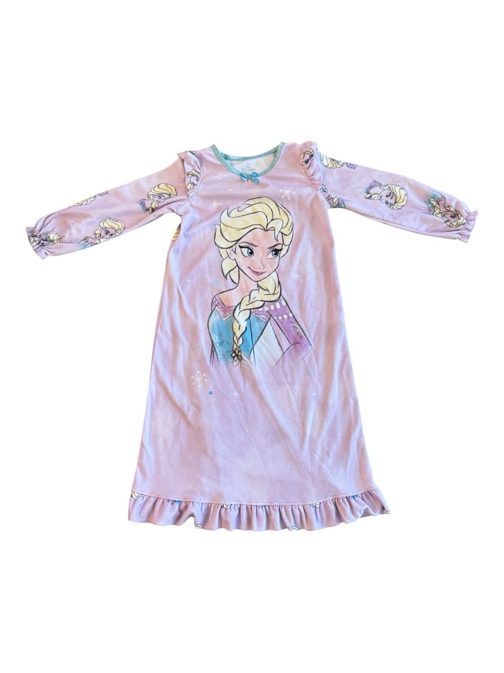 Frozen-themed Elsa Disney flannel nightgown- Size 5T